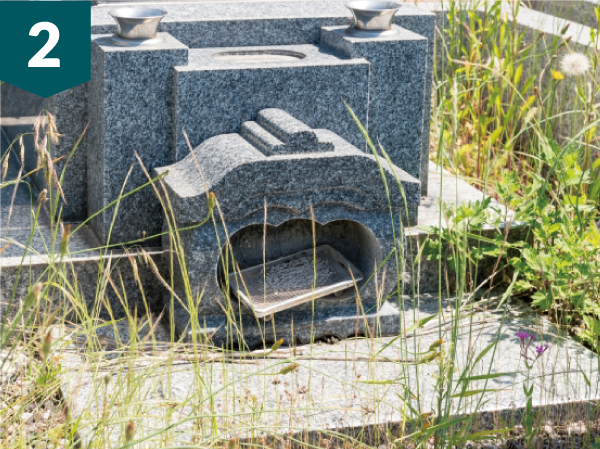 お墓の劣化や雑草の繁殖等を防ぐ